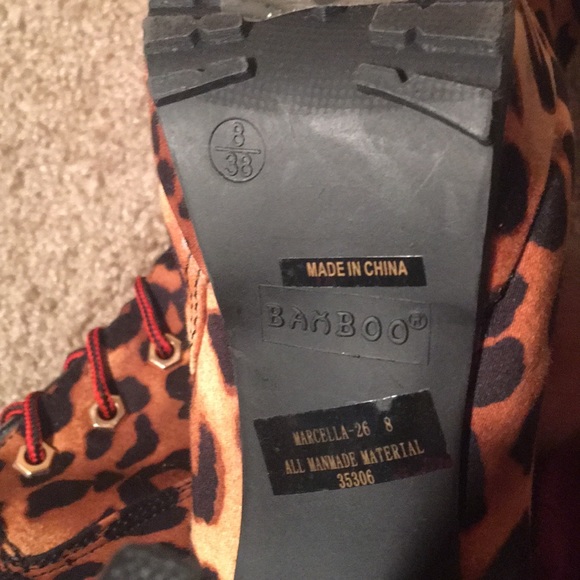 Over the Knee Leopard Print Boots - Picture 7 of 7